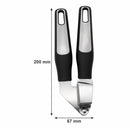 REGENT PREMIUM GARLIC PRESS STAINLESS STEEL WITH PP+SS BLACK HANDLES, 200MM