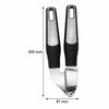 REGENT PREMIUM GARLIC PRESS STAINLESS STEEL WITH PP+SS BLACK HANDLES, 200MM