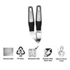 REGENT PREMIUM GARLIC PRESS STAINLESS STEEL WITH PP+SS BLACK HANDLES, 200MM