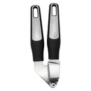 REGENT PREMIUM GARLIC PRESS STAINLESS STEEL WITH PP+SS BLACK HANDLES, 200MM