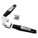 REGENT PREMIUM GARLIC PRESS STAINLESS STEEL WITH PP+SS BLACK HANDLES, 200MM