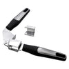 REGENT PREMIUM GARLIC PRESS STAINLESS STEEL WITH PP+SS BLACK HANDLES, 200MM