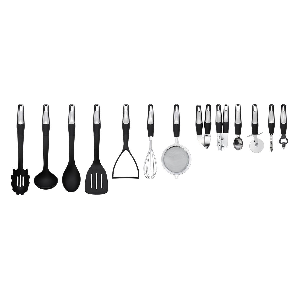 REGENT PREMIUM POTATO MASHER BLACK NYLON WITH PP+SS HANDLE, 300MM
