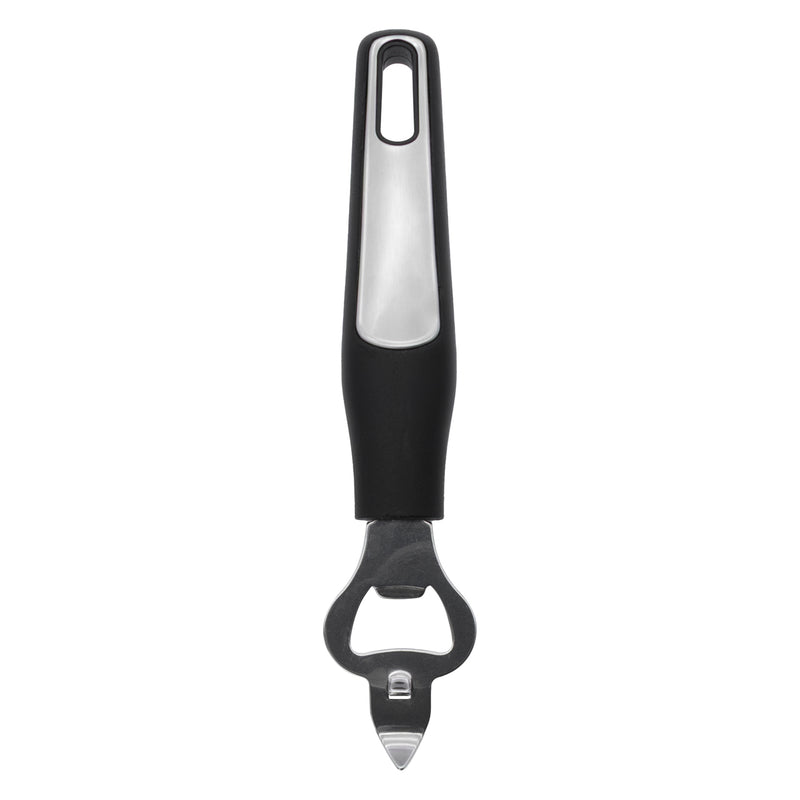 REGENT PREMIUM CAN AND BOTTLE OPENER STAINLESS STEEL WITH PP+SS BLACK HANDLE, 200MM