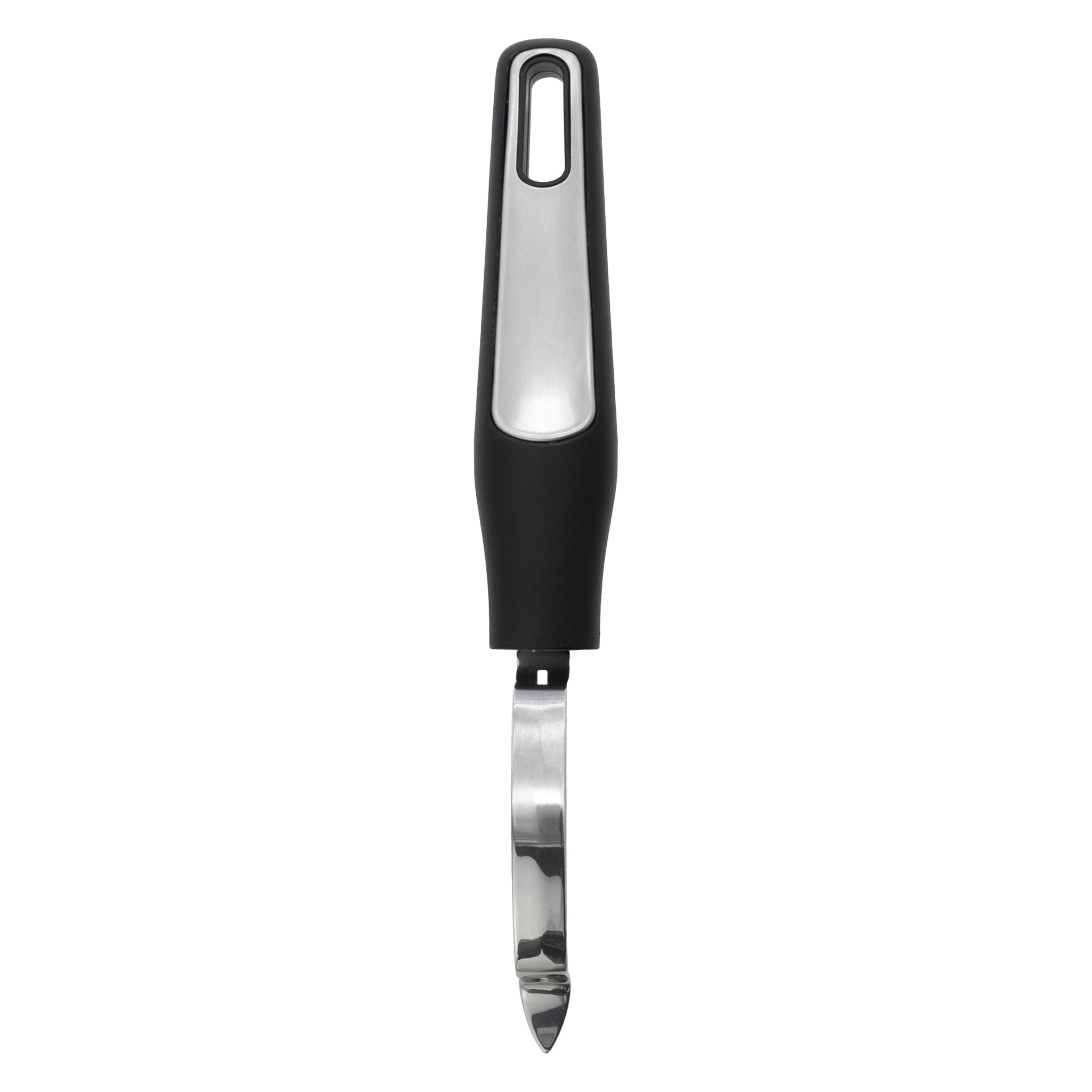 REGENT PREMIUM PEELER STAINLESS STEEL WITH PP+SS BLACK HANDLE, 220MM