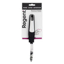 REGENT PREMIUM PEELER STAINLESS STEEL WITH PP+SS BLACK HANDLE, 220MM