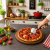 REGENT PREMIUM PIZZA CUTTER STAINLESS STEEL WITH PP+SS BLACK HANDLE, 65MM DIA