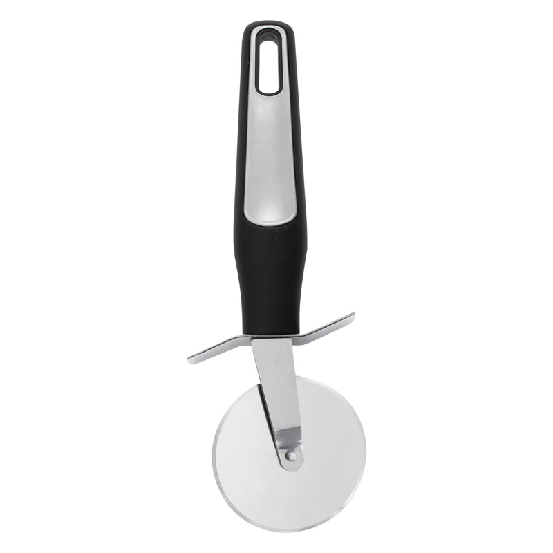 REGENT PREMIUM PIZZA CUTTER STAINLESS STEEL WITH PP+SS BLACK HANDLE, 65MM DIA