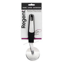 REGENT PREMIUM PIZZA CUTTER STAINLESS STEEL WITH PP+SS BLACK HANDLE, 65MM DIA