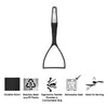 REGENT PREMIUM POTATO MASHER BLACK NYLON WITH PP+SS HANDLE, 300MM