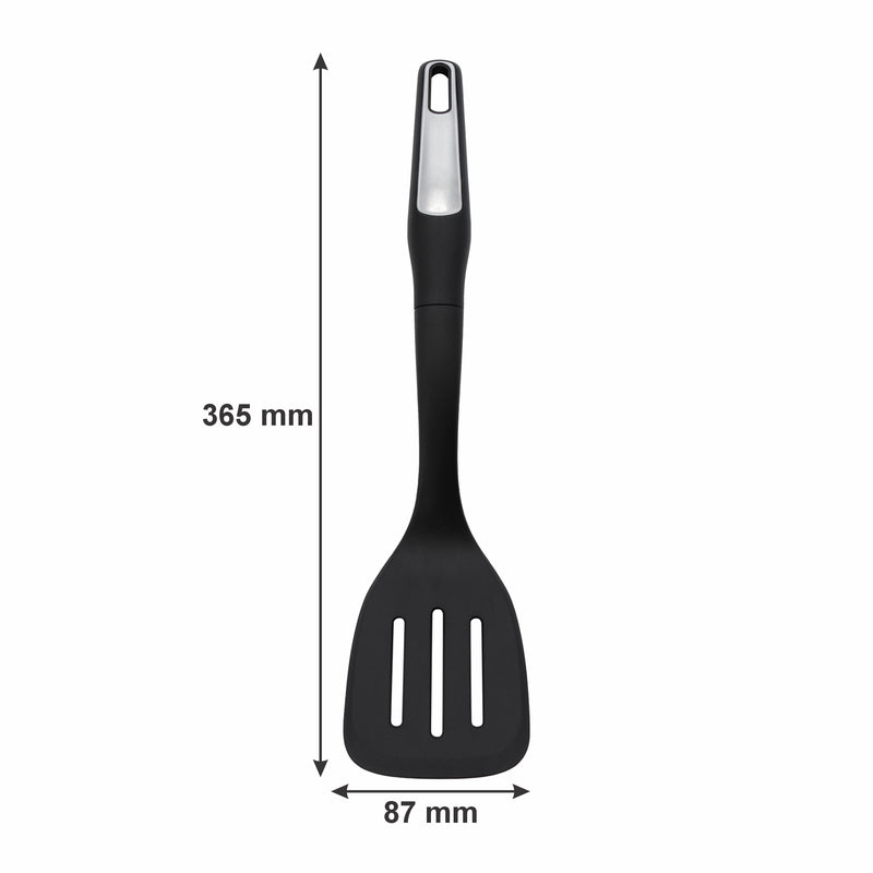 REGENT PREMIUM SLOTTED TURNER BLACK NYLON WITH PP+SS HANDLE, 365MM