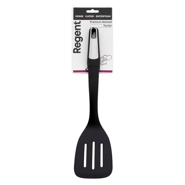REGENT PREMIUM SLOTTED TURNER BLACK NYLON WITH PP+SS HANDLE, 365MM