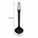 REGENT PREMIUM LADLE BLACK NYLON WITH PP+SS HANDLE, 330MM