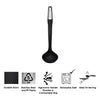 REGENT PREMIUM LADLE BLACK NYLON WITH PP+SS HANDLE, 330MM