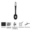REGENT PREMIUM SPAGHETTI SERVING SPOON BLACK NYLON WITH PP+SS HANDLE, 350MM