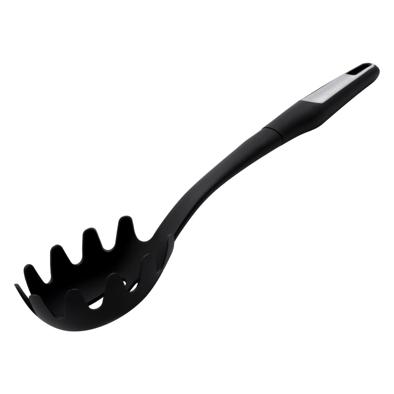 REGENT PREMIUM SPAGHETTI SERVING SPOON BLACK NYLON WITH PP+SS HANDLE, 350MM