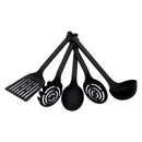 REGENT PREMIUM KITCHEN TOOLS BLACK NYLON 5 PIECE SET, 355MM