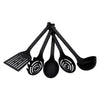REGENT PREMIUM KITCHEN TOOLS BLACK NYLON 5 PIECE SET, 355MM