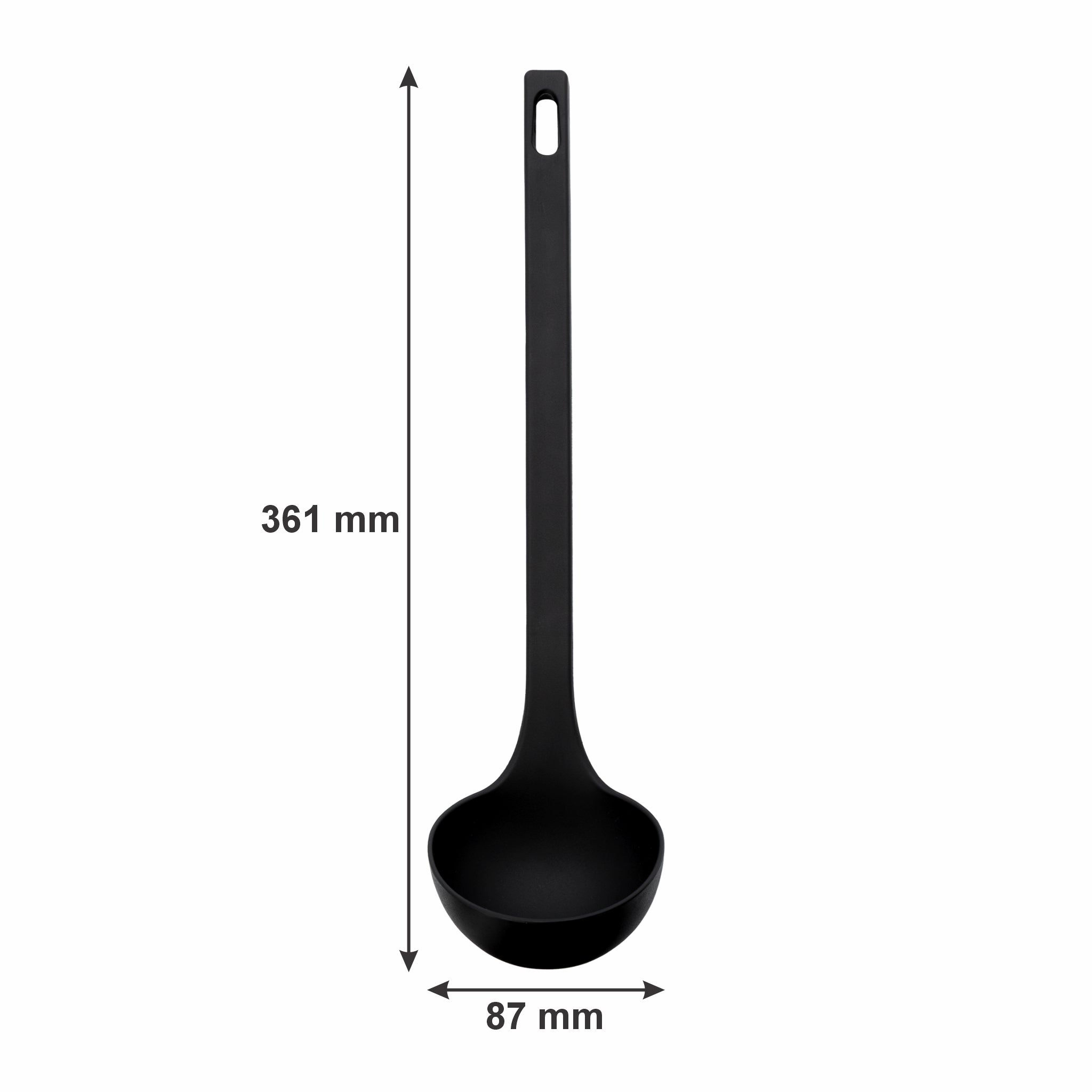 REGENT PREMIUM KITCHEN TOOLS BLACK NYLON 5PCS SET, 355MM