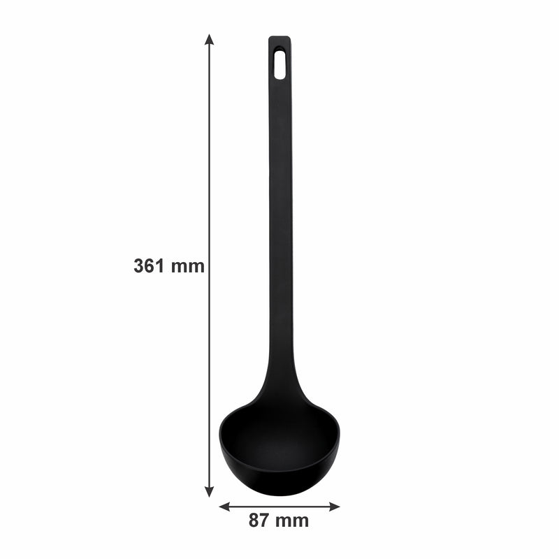 REGENT PREMIUM KITCHEN TOOLS BLACK NYLON 5PK SET, 355MM