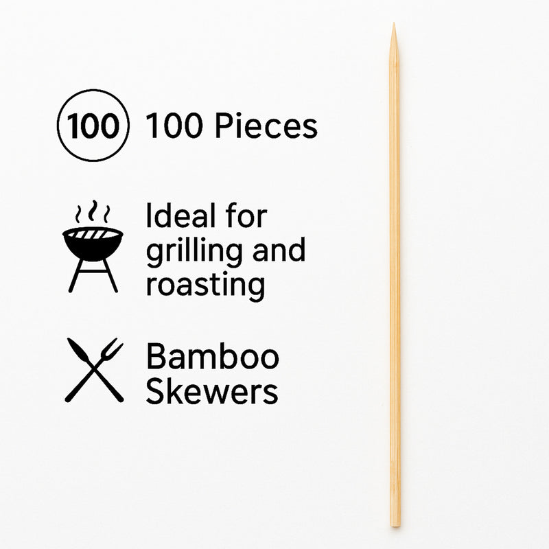 REGENT BAMBOO SKEWERS 100PK, 250MM