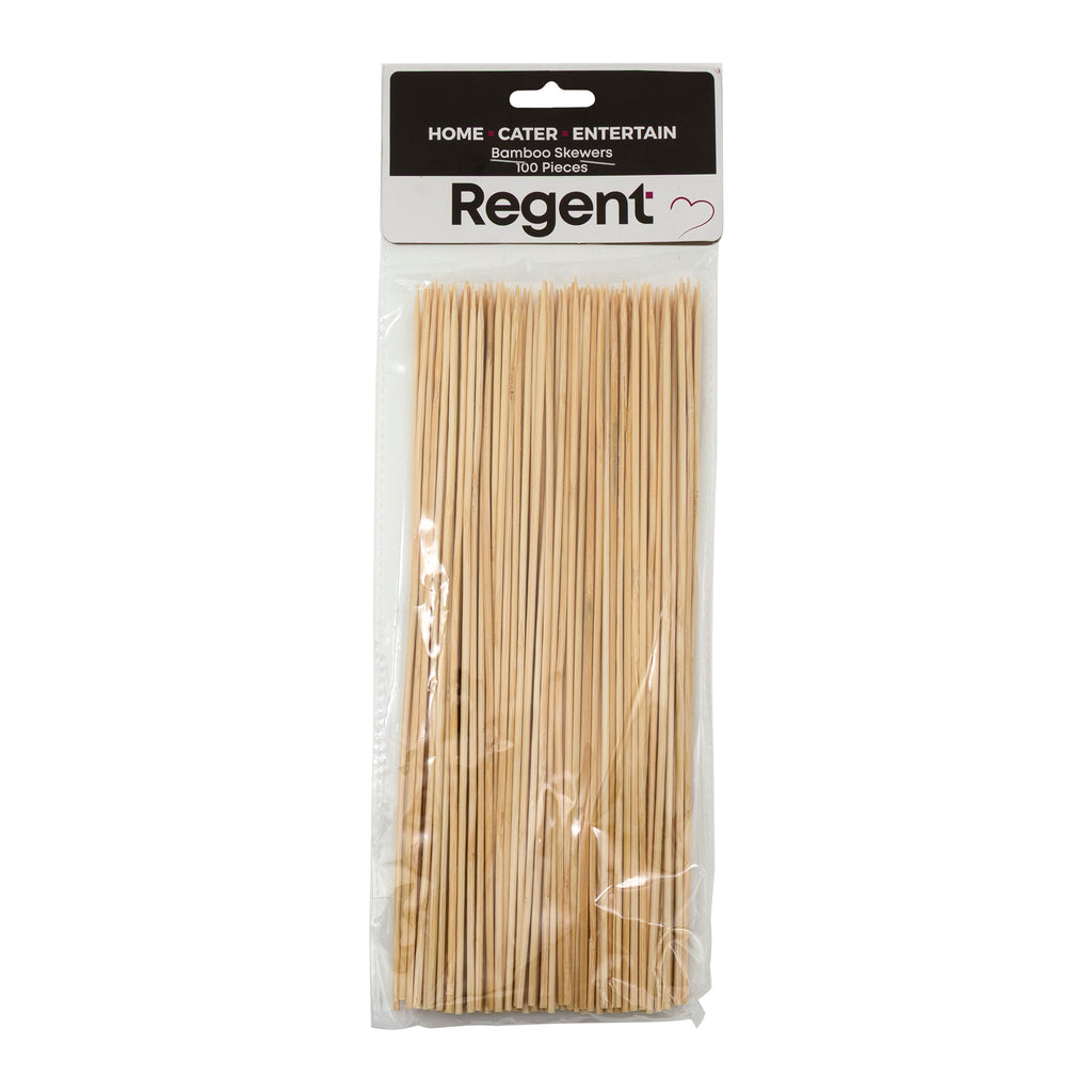 REGENT BAMBOO SKEWERS 100PK, 250MM