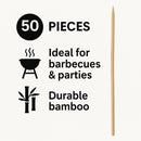 REGENT BAMBOO MARSHMALLOW SKEWERS 50PK, 395MM
