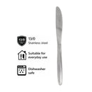 REGENT CUTLERY AUSTWIND (ELOFF) TABLE KNIFE ST STEEL, 12PK