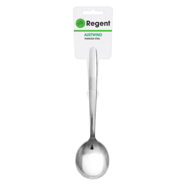 REGENT CUTLERY AUSTWIND (ELOFF) SOUP SPOON ST STEEL, 4PC HANG PACK