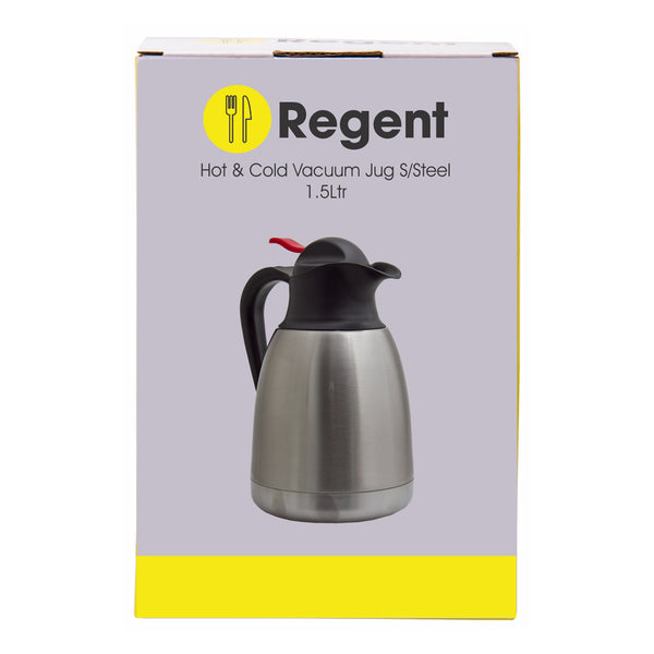 REGENT VACUUM JUG DOUBLE WALLED STAINLESS STEEL, (1.5LT)
