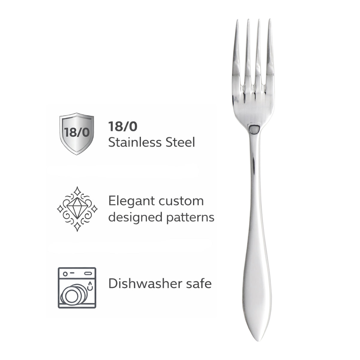 ST. JAMES CUTLERY KENSINGTON DESSERT FORK 12PK
