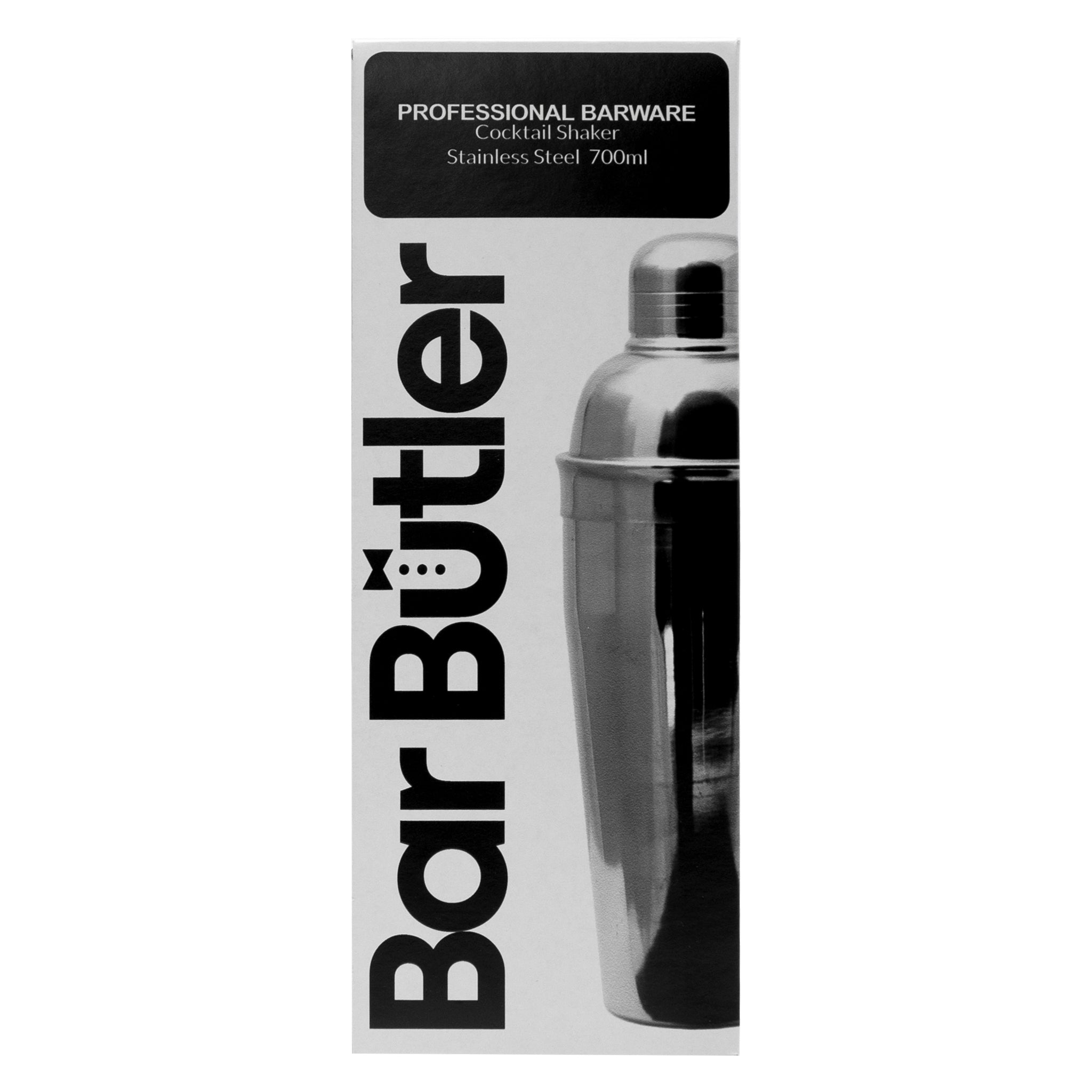 BAR BUTLER COCKTAIL SHAKER ST STEEL, 700ML