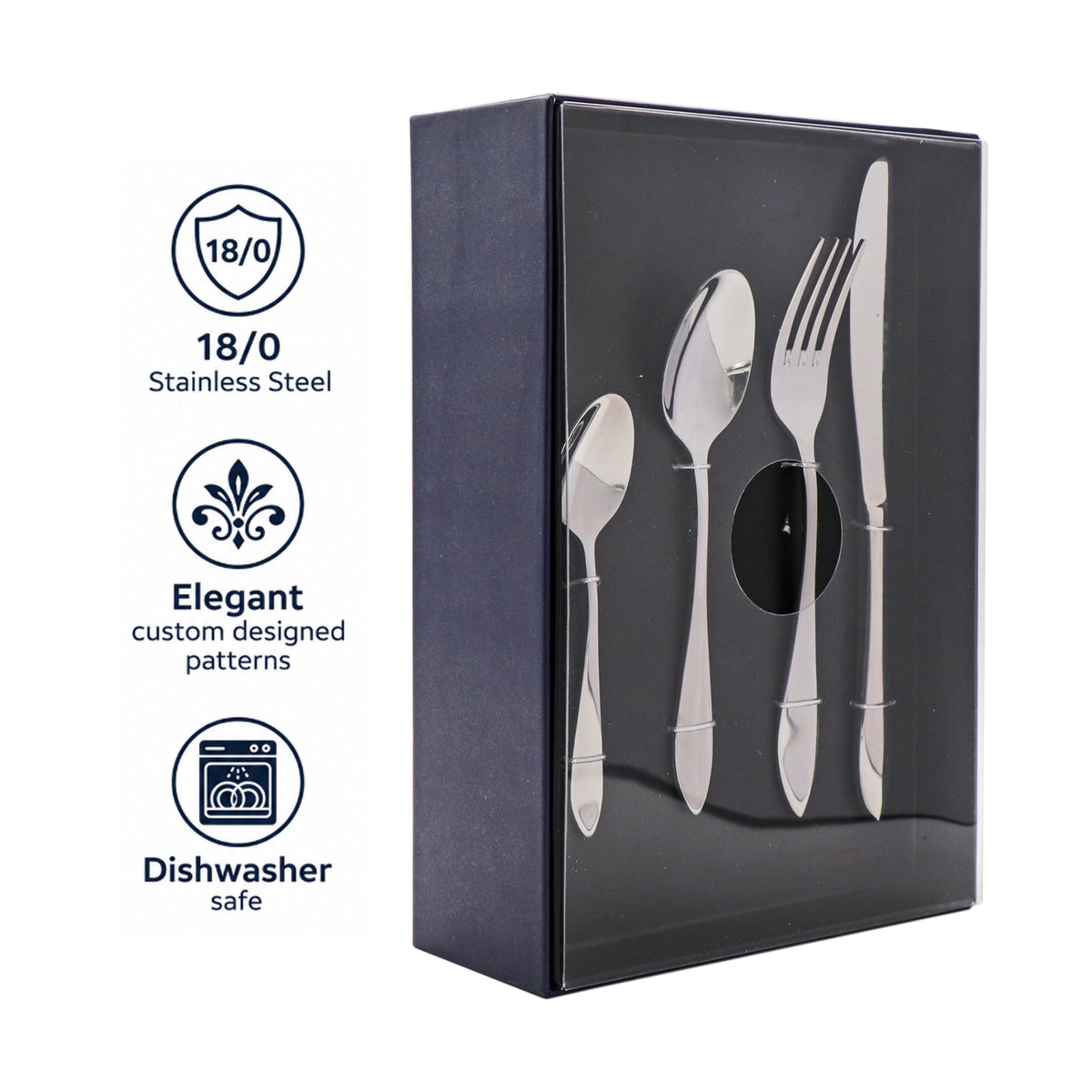 ST. JAMES CUTLERY KENSINGTON GIFT BOX 24PK SET