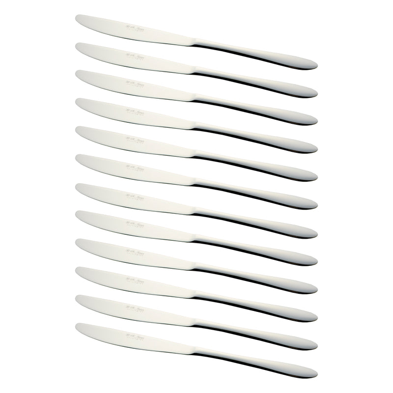 ST. JAMES CUTLERY KENSINGTON 112 PIECE SET IN WOODEN CANTEEN