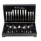 ST. JAMES CUTLERY KENSINGTON 112 PIECE SET IN WOODEN CANTEEN