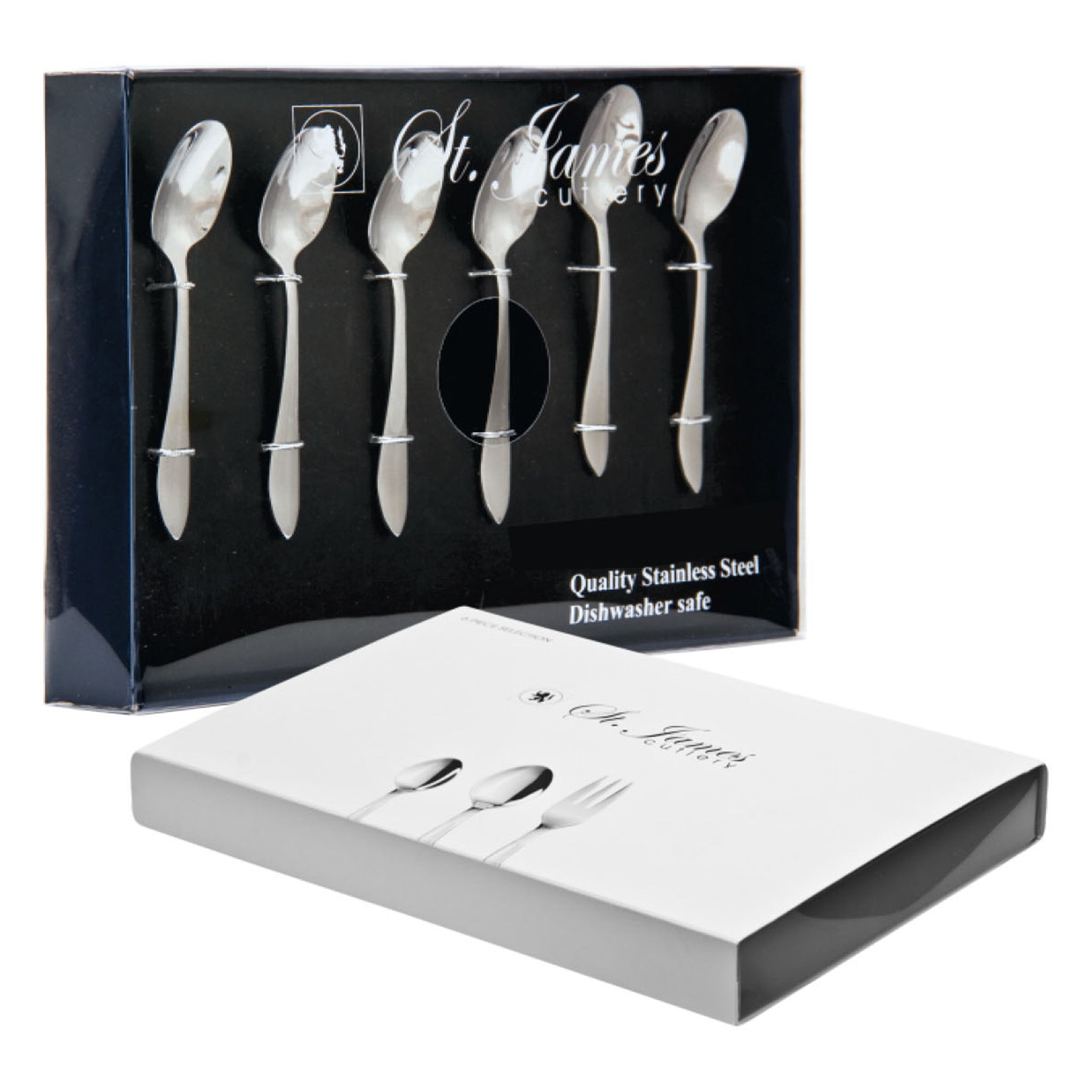 ST. JAMES CUTLERY KENSINGTON TEASPOONS GIFT BOX 6PK SET