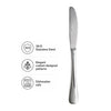 ST. JAMES CUTLERY OXFORD DESSERT KNIFE, 12PK