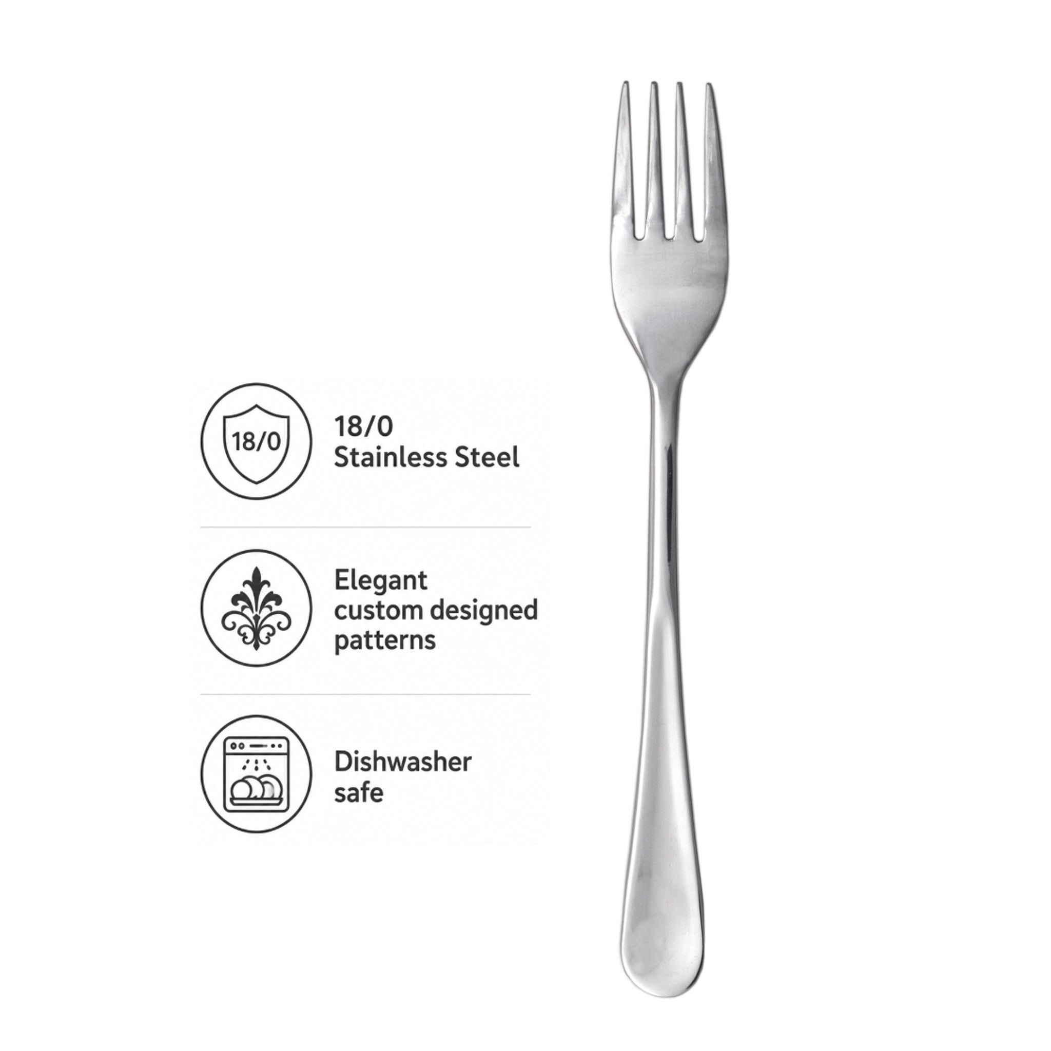 ST. JAMES CUTLERY OXFORD DESSERT FORK, 12PK