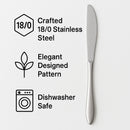 ST. JAMES CUTLERY KENSINGTON TABLE KNIFE 2PK HANG CARD