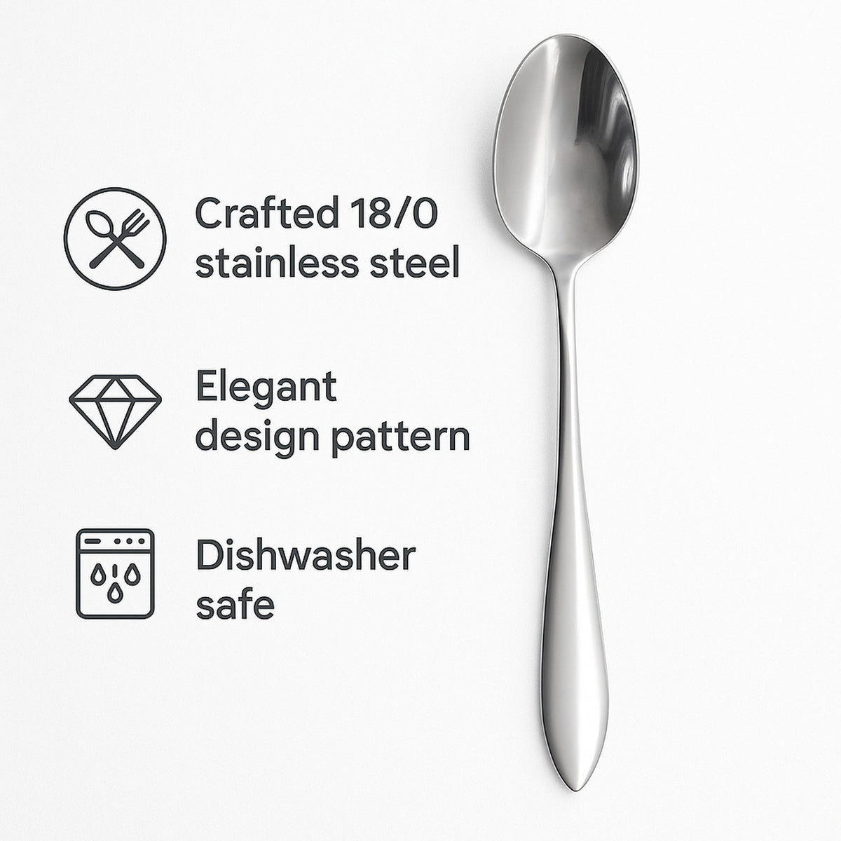 ST. JAMES CUTLERY KENSINGTON DESSERT SPOON 4PK HANG CARD