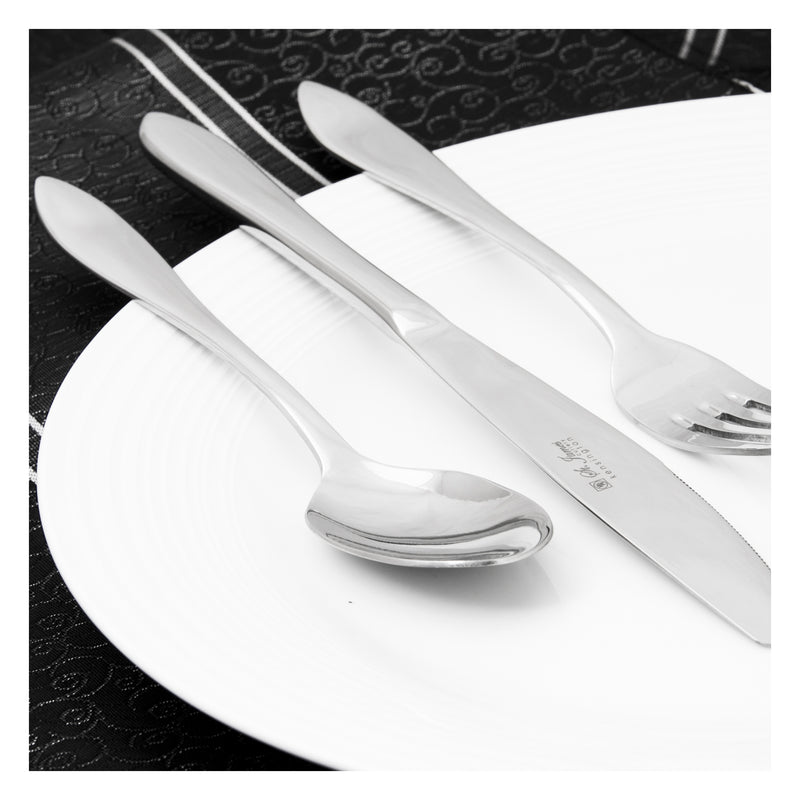 ST. JAMES CUTLERY KENSINGTON 50 PIECE SET IN CARDBOARD GIFT BOX
