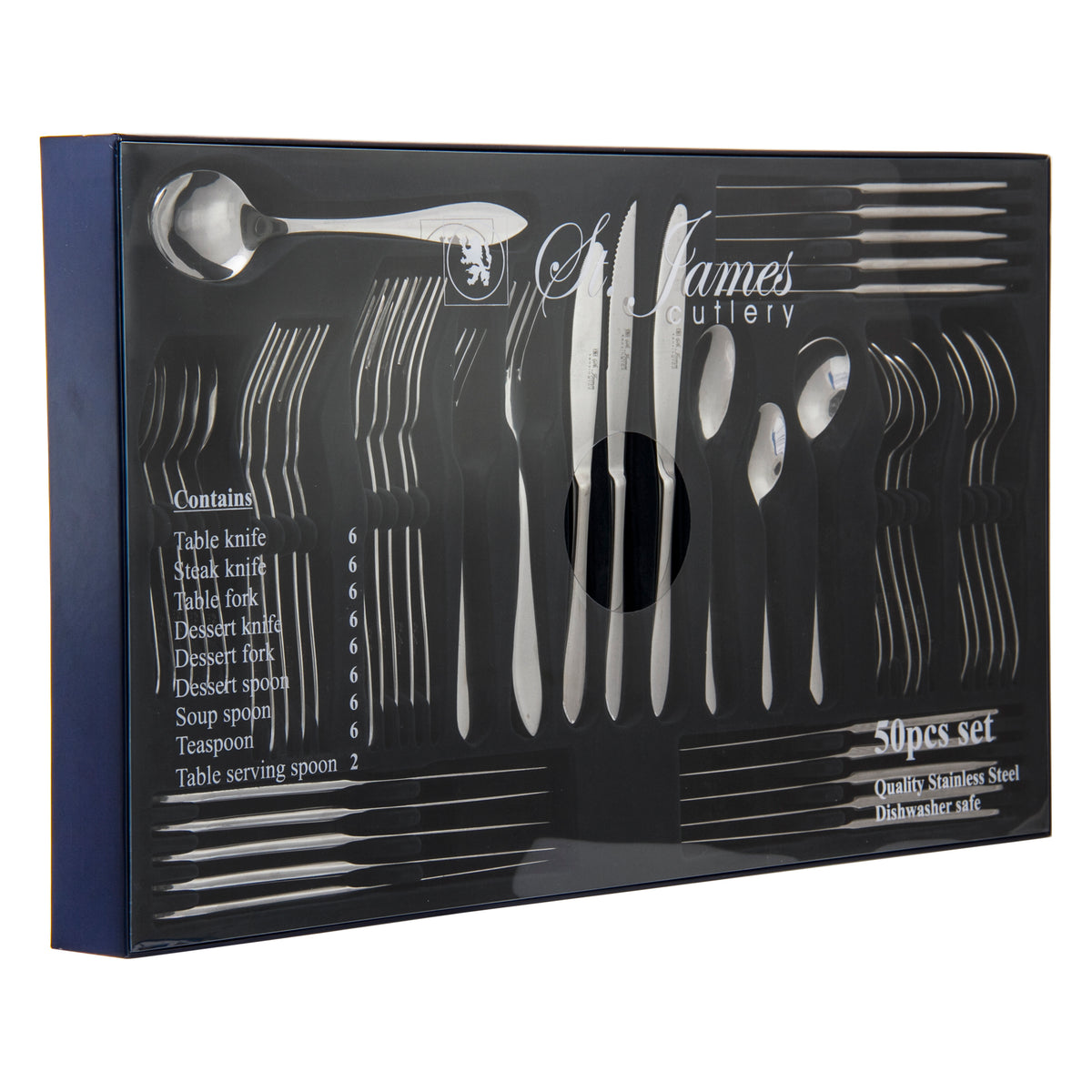 ST. JAMES CUTLERY KENSINGTON GIFT BOX 50PK SET