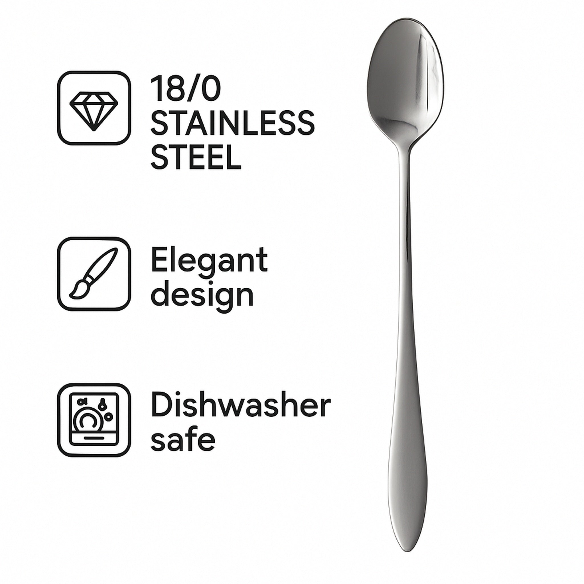 ST. JAMES CUTLERY KENSINGTON SODA SPOON 4PK HANG CARD