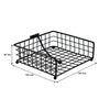 REGENT KITCHEN WIRE NAPKIN HOLDER POWDER COATED BLACK, 188X186MM