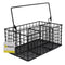 REGENT KITCHEN WIRE CUTLERY CADDY WITH HANDLE POWDER COATED BLACK, (230X145X100/200MM)