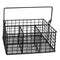 REGENT KITCHEN WIRE CUTLERY CADDY WITH HANDLE POWDER COATED BLACK, (230X145X100/200MM)