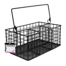 REGENT KITCHEN WIRE CUTLERY CADDY WITH HANDLE POWDER COATED BLACK