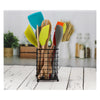 REGENT KITCHEN WIRE UTENSIL HOLDER POWDER COATED BLACK, 110X110MM
