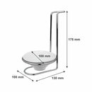 REGENT KITCHEN SPOON REST CHROME STAND WITH CERAMIC BOWL
