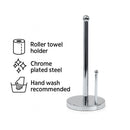 REGENT KITCHEN ROLLER TOWEL HOLDER CHROME